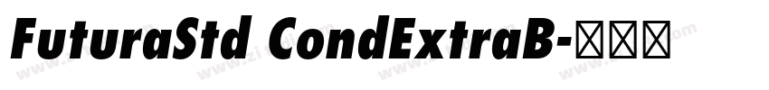 FuturaStd CondExtraB字体转换